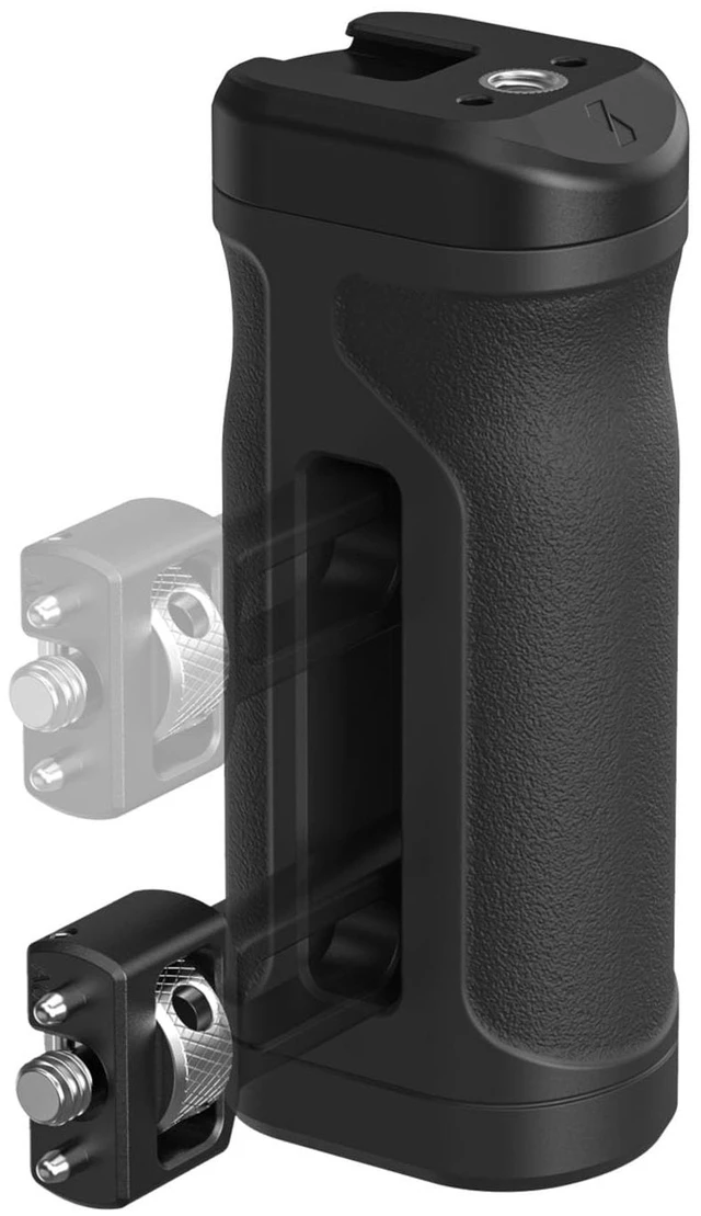 Main image of Mini Side Handle with 1/4"-20 Locating Screw Left or Right Hand Available, Up and Down Adjustable, Max. Payload 10kg/ 22lb, Bulit-in Threaded Hole/ Cold Shoe