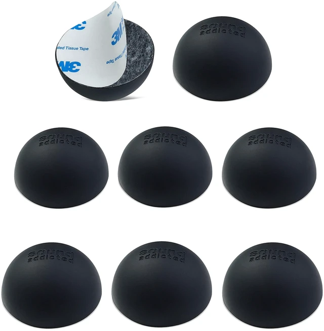 Main image of Subble 1.8 '' (8 Pack) Isolation Feet Suitable for 6'' - 8'' inch Speakers, The Hemisphere Bumper with Adhesive Will Prevent Vibrations and Improve The of Your Monitors Subble