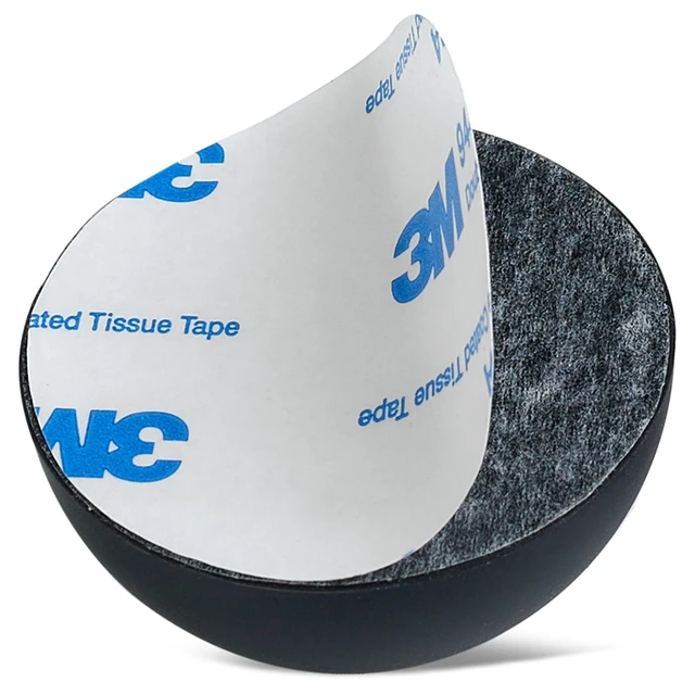 Alt view image 6 of 7 - Subble 1.8 '' (8 Pack) Isolation Feet Suitable for 6'' - 8'' inch Speakers, The Hemisphere Bumper with Adhesive Will Prevent Vibrations and Improve The of Your Monitors Subble