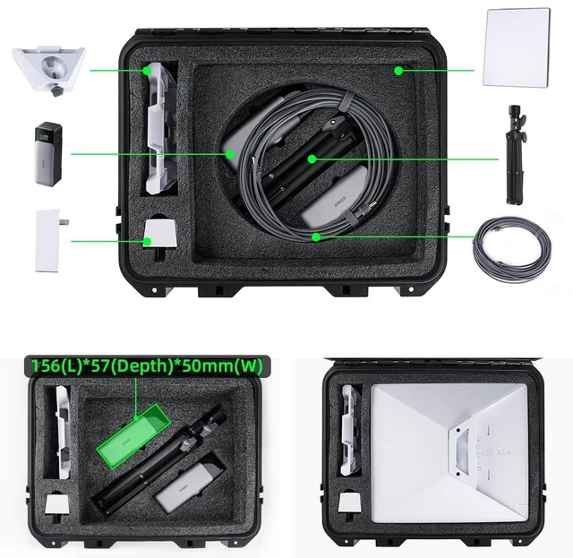 Alt view image 2 of 5 - Starlink Mini Hard Case Set with Starlink Mini Tripod Stand,Waterproof Portable Carrying Case for Starlink Mi ni Dish and Accessories, Ideal for Travel and Camping