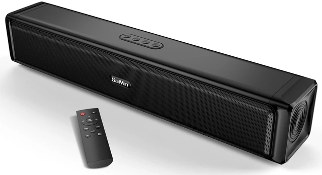 Main image of Sound Bar,Soundbar for TV with 4 Powerful Speakers,Surround Sound System for TV,17 inch Soundbar with Bluetooth/HDMI-ARC/Optical/AUX,Wall Mountable