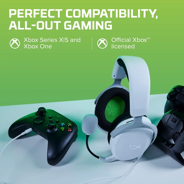 Alt view image 6 of 7 - CloudX Stinger 2 Core - Gaming Headset for Xbox, Lightweight Over-Ear headsets with mic, Swivel-to-Mute Function, 40mm Drivers - White