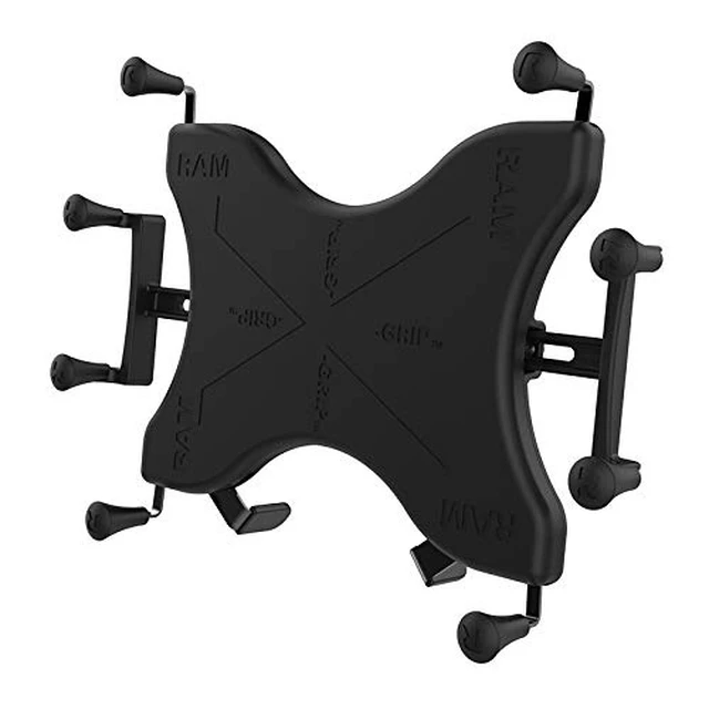 Alt view image 2 of 7 - X-Grip Tablet Holder for 12"-13" Tablets with Cases Spring-loaded cradle with AMPS and VESA compatibility for mounting systems