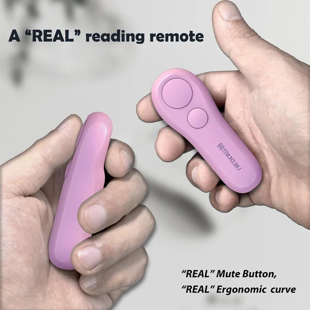 Alt view image 4 of 7 - RF Remote Control Page Turner for Kindle Reading Ipad Surface Comics, iPhone Android Tablets Reading Novels Taking Photos(Pink)