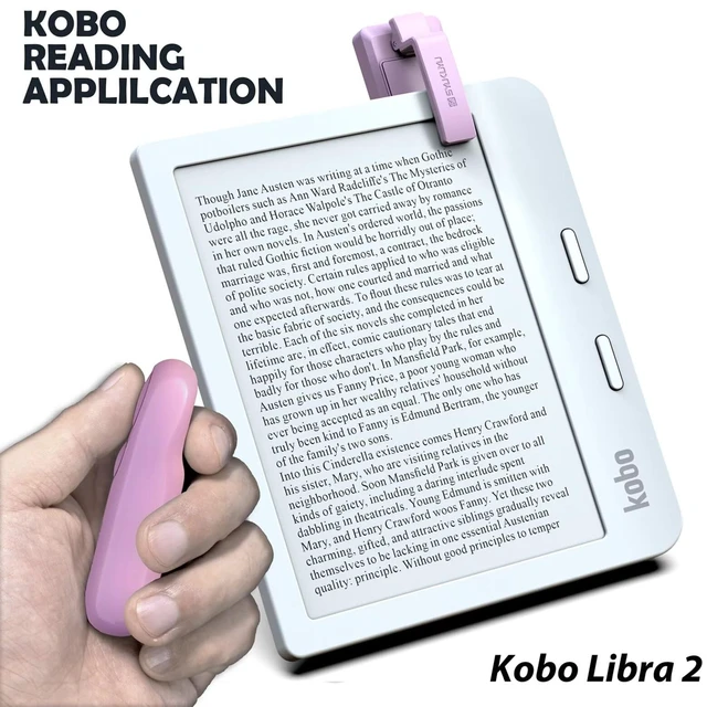 Alt view image 5 of 7 - RF Remote Control Page Turner for Kindle Reading Ipad Surface Comics, iPhone Android Tablets Reading Novels Taking Photos(Pink)