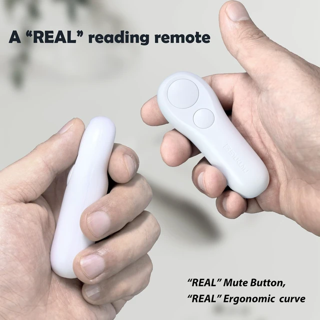 Alt view image 3 of 6 - RF Remote Control Page Turner for Kindle Reading Ipad Surface Comics, iPhone Android Tablets Reading Novels Taking Photos(White)