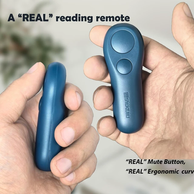 Alt view image 2 of 6 - RF Remote Control Page Turner for Kindle Reading Ipad Surface Comics, iPhone Android Tablets Reading Novels Taking Photos(Blue)