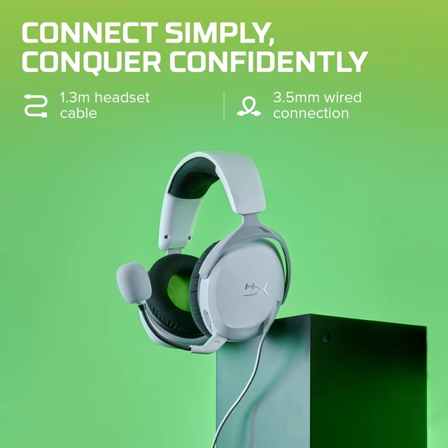 Alt view image 2 of 7 - CloudX Stinger 2 Core - Gaming Headset for Xbox, Lightweight Over-Ear headsets with mic, Swivel-to-Mute Function, 40mm Drivers - White