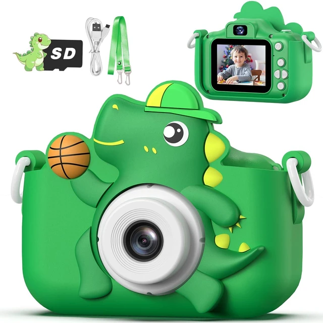 Main image of Kids Camera Toy, Dinosaur Toys Camera for Kid Age 3-12, Christmas/Birthday Gifts for Boys and Girls, 1080P HD Kids Digital Camera, Children Camera Gift for 3 4 5 6 7 8 9 10 11 12 Year Old