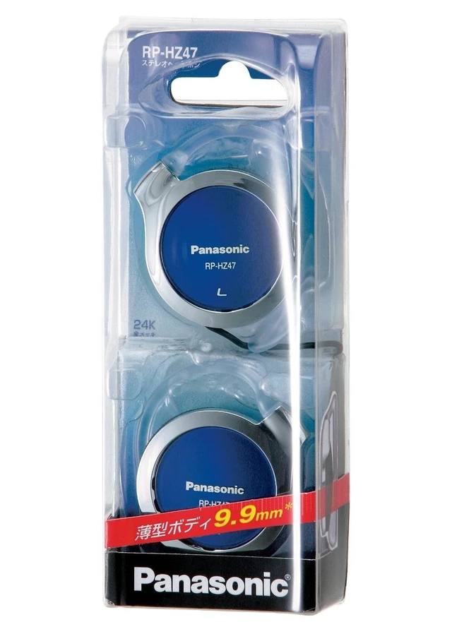 Alt view image 3 of 7 - Clip Headphones Blue RP-HZ47-A (Japan Import)