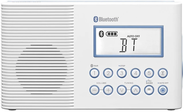Alt view image 2 of 7 - H202 AM/FM Weather Alert Waterproof Shower Radio, White