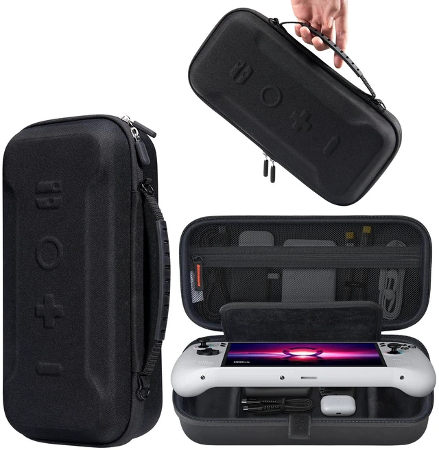 Main image of Carrying Case for Lenovo Legion Go/Go S/Go 2, Large Hard Travel Bag Compatible with 3 Legion Go Series, Upper/Lower Storage, Crush Guard, Secure Strap, Soft Screen Lining, Two Carrying Modes