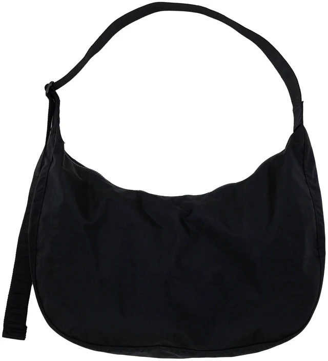 Main image of Large Nylon Crescent Bag - Black