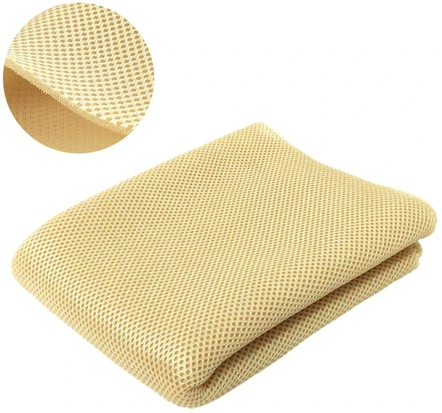 Main image of Speaker Grille Cloth Stereo Mesh Fabric Yellow, 55x40 in (140x100 cm) 3-Layer Functional Acoustic Fabric, Fully Sound-Permeable, Dustproof & Stretchable, for Speaker & Furniture Refurbishment