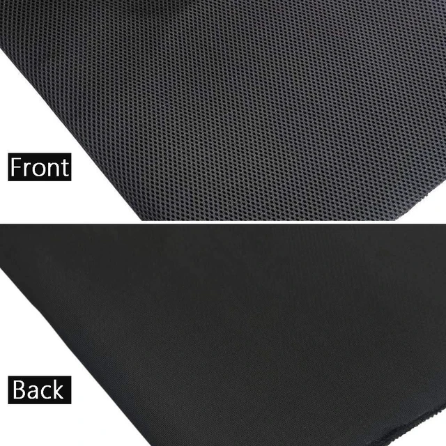 Alt view image 2 of 7 - Speaker Grille Cloth Stereo Mesh Fabric, Black, 55x40 in (140x100 cm) 3-Layer Functional Acoustic Fabric, Fully Sound-Permeable, Dustproof & Stretchable, for Speaker & Furniture Refurbishment