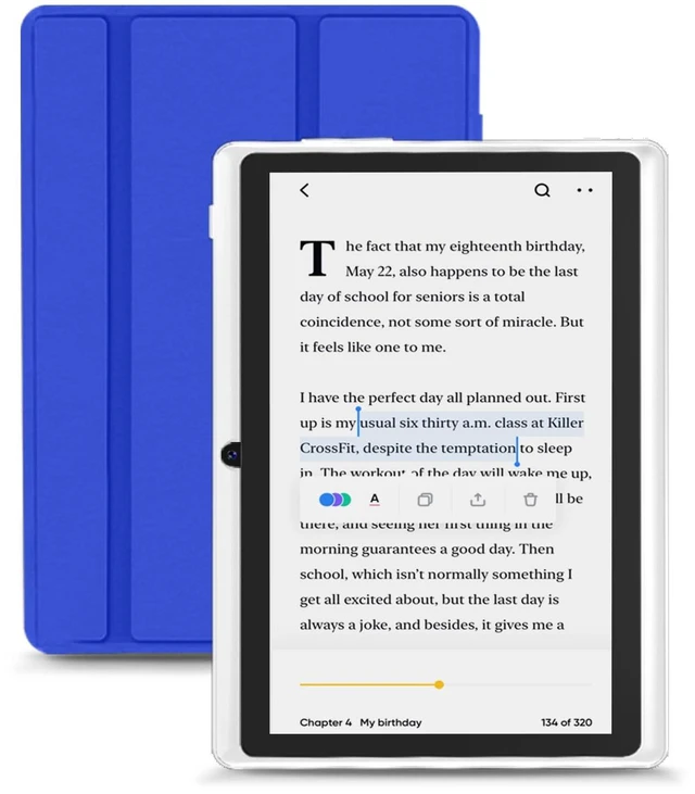 Main image of Android Tablet 7 Inch Tablet, E-Reader, 6GB RAM 32GB ROM 1TB Expansion, Quad-core Processor, Dual Camera, WiFi, Bluetooth, Parental Control (Blue)