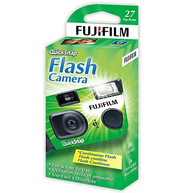 Alt view image 6 of 7 - Fujifilm QuickSnap Flash 400 Disposable 35mm Camera 2 Pack 2 Hand Straps Microfiber Cleaning Cloth