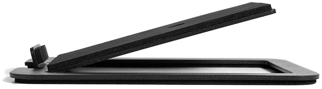 Alt view image 6 of 7 - Kanto S4 Tilted Desktop Speaker Stands for Medium Bookshelf Speakers & Mid-Size 3-4 Studio Monitors | Supports 8 lbs | Damping Foam Padding | ¼-20 Mounting | Pair | Black