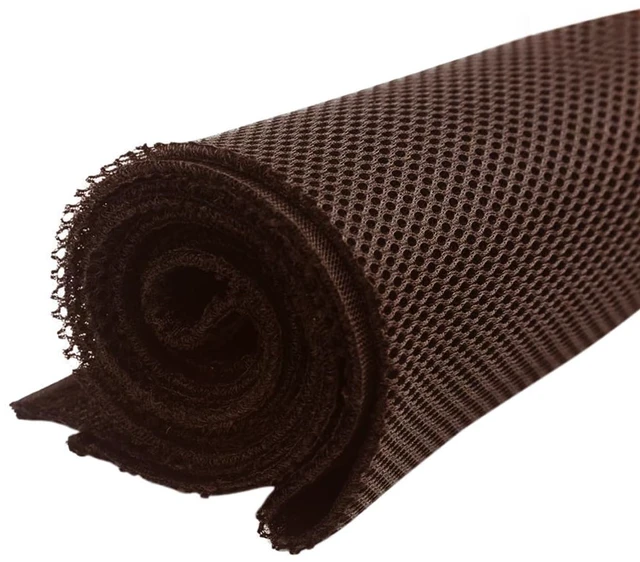 Alt view image 4 of 7 - Speaker Grille Cloth Stereo Mesh Fabric, Brown, 55x40 in (140x100 cm) 3-Layer Functional Acoustic Fabric, Fully Sound-Permeable, Dustproof & Stretchable, for Speaker & Furniture Refurbishment