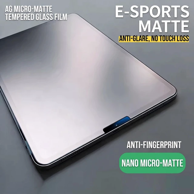 Alt view image 7 of 7 - 2 Pack Matte Glass Screen Protector for iPad A16 11 Inch (2025 11th Generation) / iPad 10th Generation 10.9 2022,Anti-Glare & Anti-Fingerprint Tempered Glass (Not Privacy)