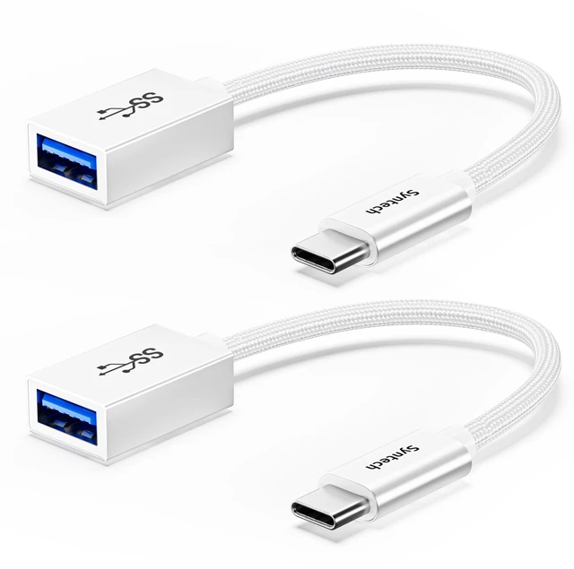 Main image of USB Type C to USB Adapter, Aluminum Alloy, Male to Female, 5 Gbps Transfer Speed, Compatible with iPhone, MacBook, iPad, Pixelbook, Dell, Surface, Lenovo, Samsung Galaxy