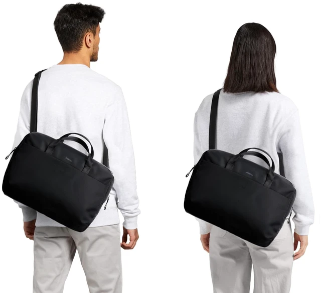 Alt view image 7 of 7 - Via Work Bag, Laptop Messenger - Black 14L laptop messenger bag made for work and commuting