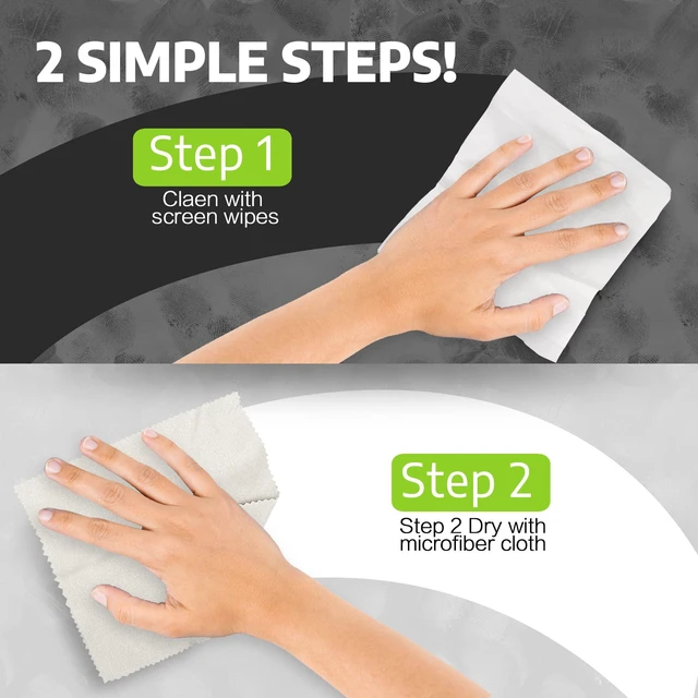 Alt view image 6 of 6 - Screen Wipes Individually Wrapped, Pre-moistened Computer Phone Lens Cleaning Wipes for iPhone iPad Tablet PC Computer LED Screen, Pack of 400