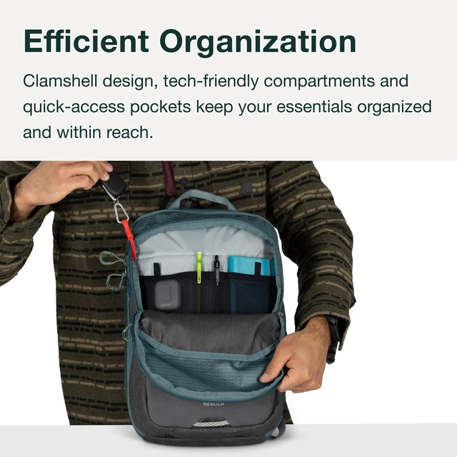 Alt view image 4 of 7 - Nebula Shoulder Sling Bag, Purple OS commuter backpack, everyday bag, campus pack, laptop carry, laptop sleeve, work school travel, bottle pockets, everyday carry