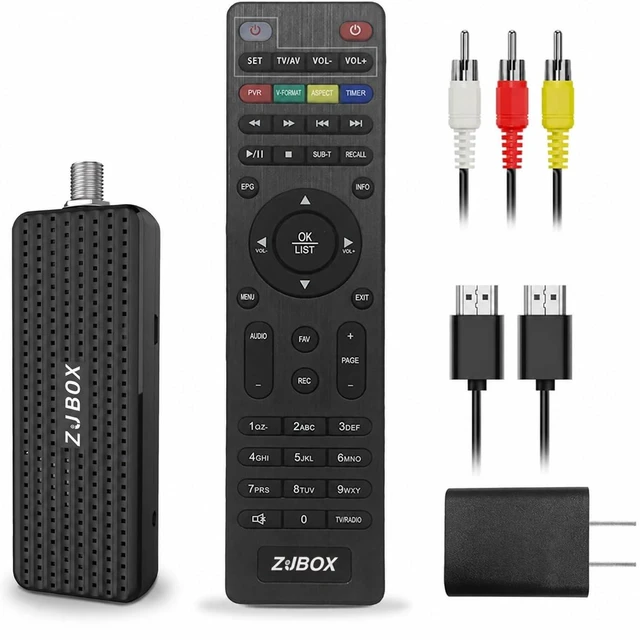 Main image of Digital Converter Box for TV,1080P ATSC tv Tuner Box with hdmi Output and 3RCA Cables Hidden Behind TVwith Power Adapter2-in-1 RemoteTV Program Recording&Playback,USB Media Player