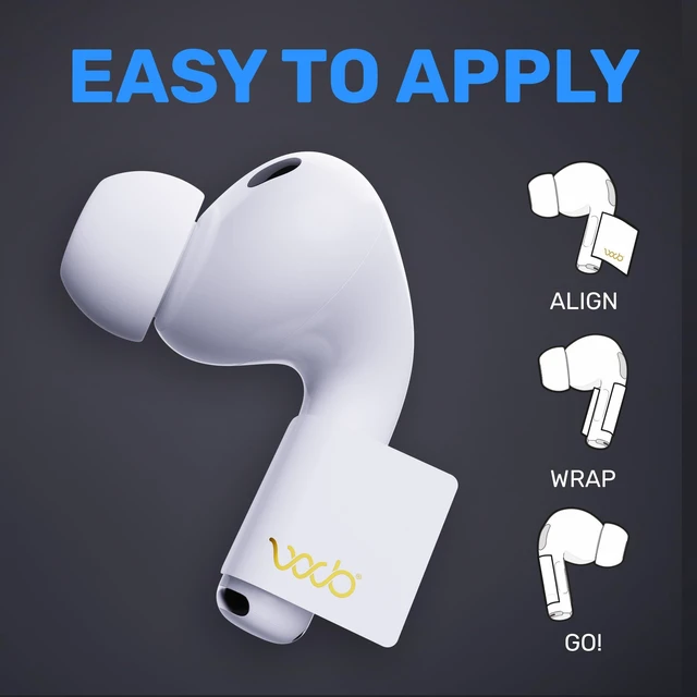 Alt view image 3 of 7 - EMF Shield Sticker for AirPods 2nd/3rd/4th Gen, 2-Pack FCC Lab-Tested, USA Patented, Short Stem Airpods, 5G Wireless Devices