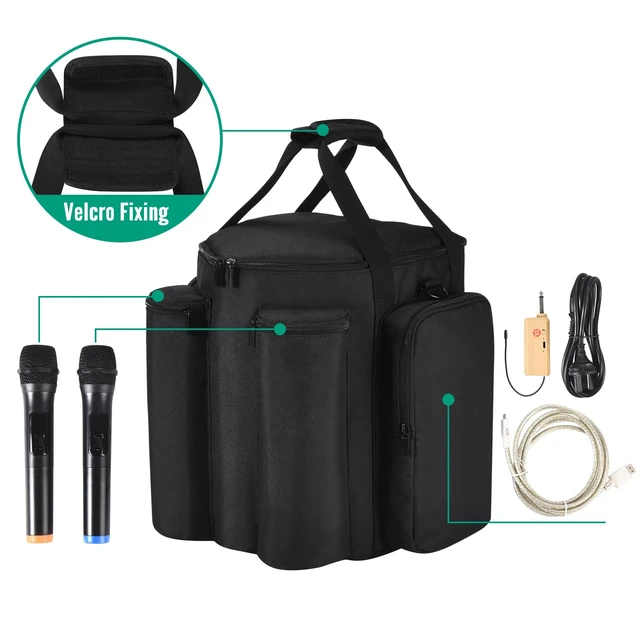Alt view image 2 of 5 - Carrying Case Travel Bag Compatible with Bose S1 Pro+/S1 Pro Portable Bluetooth Speaker Cover Fits for Bose S1 Pro Plus with Shoulder Strap & Extra Pockets for Microphone,Accessories