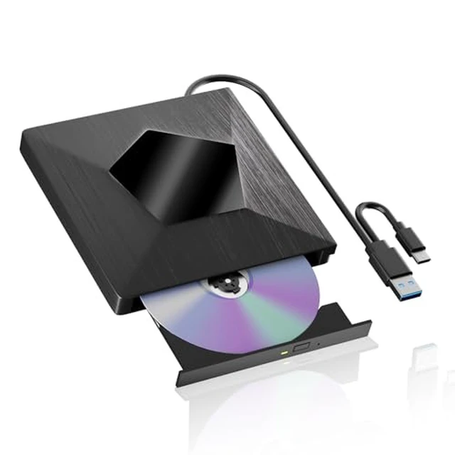 Alt view image 2 of 6 - 3.0 & Type-C Blu Ray Burner, Portable USB External Blu-ray Drive