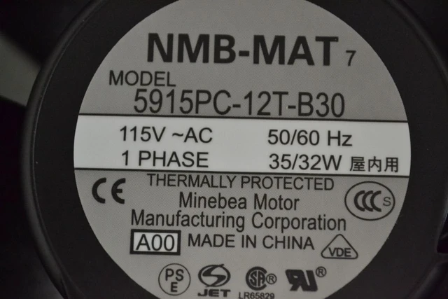 Alt view image 2 of 4 - New 5915PC-12T-B30 Fan from (CA, Ontario Warehouse Distribution for 5915PC-12T-B30-A00 115V 35/32W 172×150×38mm Cooling Fan
