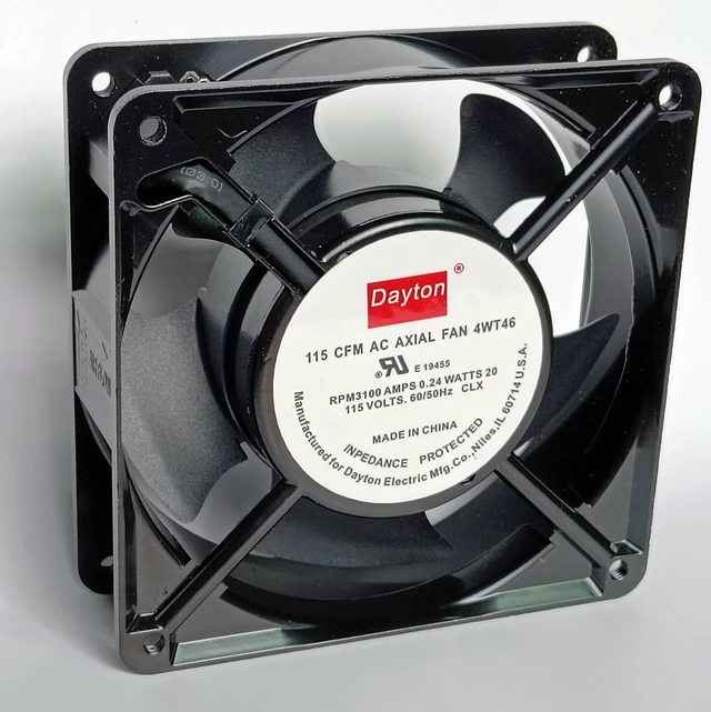 Alt view image 2 of 7 - New 4WT46 Fan, 115 CFM, 115V,0.24/0.26A,20/22W,12CM Cooling Fan