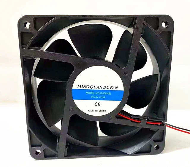Main image of MQ12038HBL MING Quan DC Fan 24V 120mm Fan 24V 0.35A 120×120×38mm DC axial Flow Fan