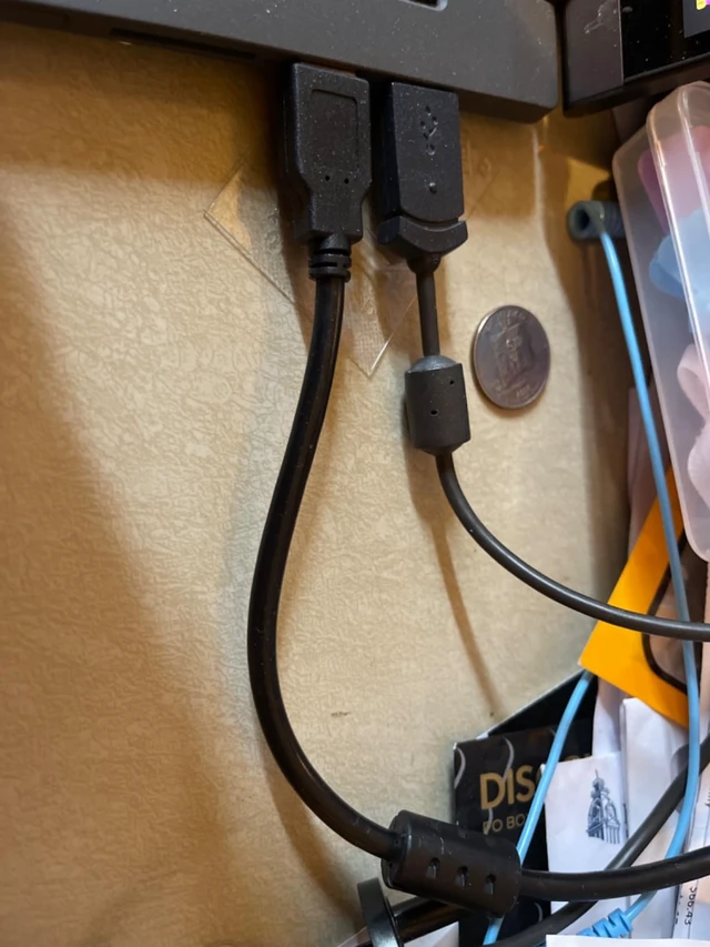 Alt view image 6 of 6 - USB 2.0 Hi-Speed A/B Cable with Ferrite Chokes (M/M) 6-ft. (U023-006), Black