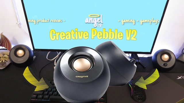 Alt view image 6 of 6 - Creative Pebble V2, 2.0 USB Desktop Stereo Speakers for PC/Laptop, Black