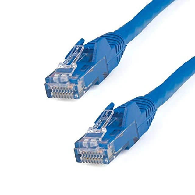 Alt view image 3 of 6 - 12ft CAT6 Ethernet Cable - Black CAT 6 Gigabit Ethernet Wire -250Mhz 100W PoE RJ45 UTP Network Patch Cord Snagless with Strain Relief (N6PATCH12BK)