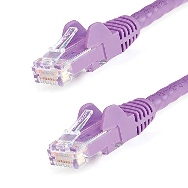 Alt view image 6 of 6 - 12ft CAT6 Ethernet Cable - Black CAT 6 Gigabit Ethernet Wire -250Mhz 100W PoE RJ45 UTP Network Patch Cord Snagless with Strain Relief (N6PATCH12BK)