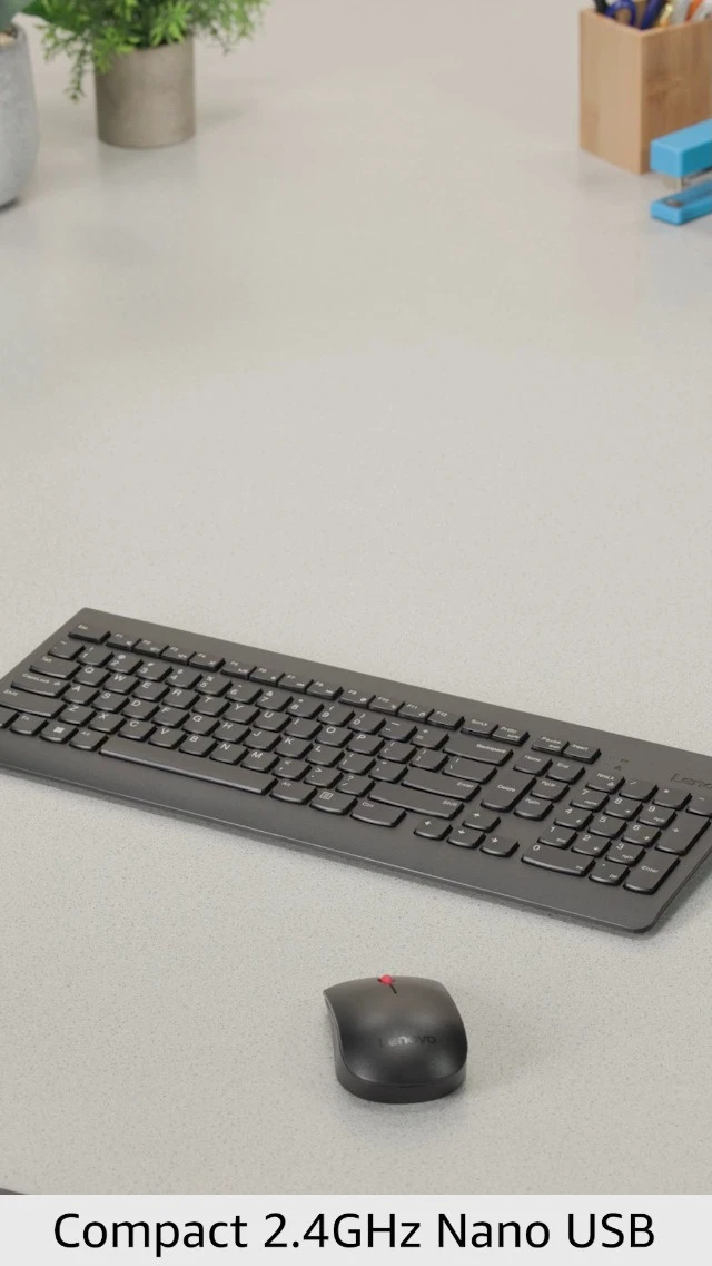 Alt view image 5 of 6 - 510 Wireless Keyboard & Mouse Combo, 2.4 GHz Nano USB Receiver, Full Size, Island Key Design, Left or Right Hand, 1200 DPI Optical Mouse, GX30N81775, Black