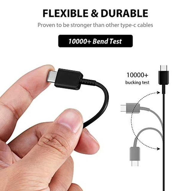 Alt view image 4 of 5 - VOLT PLUS TECH Short 8inch (2xPack) USB Type-C Cable Compatible with Your Streaming Sticks, Rii, Nintendo Switch, SNES, NES Classic Also Fast Quick Charges Plus Data Transfer! (White+Black)