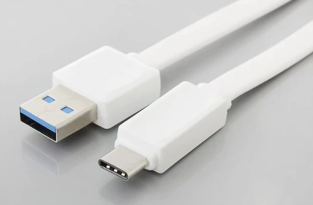 Alt view image 6 of 6 - VOLT+ Quick Power Flat USB-C Cable Compatible with Streaming Sticks, Rii, Nintendo Switch, SNES, NES Classic with USB 3.0 Gigabyte Speeds and Quick Charge Compatible! (White 3.3ft1M)