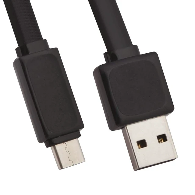 Alt view image 6 of 6 - VOLT+ Quick Power Flat USB-C Cable Compatible with Streaming Sticks, Rii, Nintendo Switch, SNES, NES Classic with USB 3.0 Gigabyte Speeds and Quick Charge Compatible! (Black 3.3ft1M)