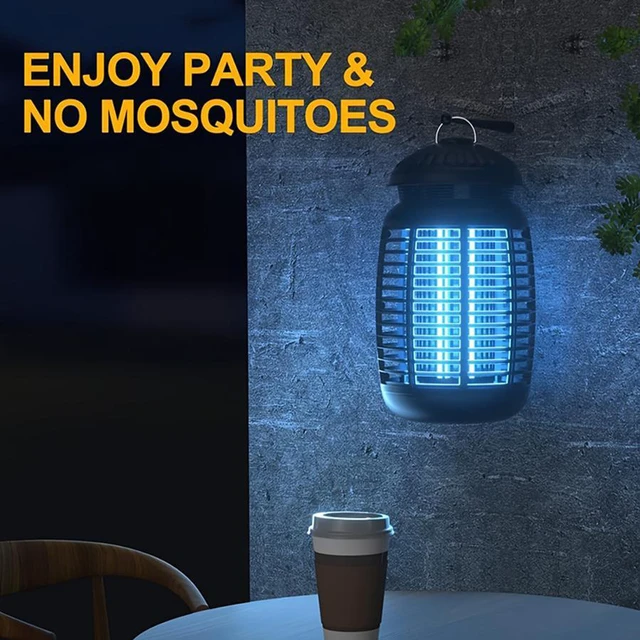 Alt view image 2 of 7 - Electric Mosquito Bug Zapper for Indoor & Outdoor, 4200V Mosquito Zapper, Waterproof Fly Zappers Control for Home, Backyard, Camping Black