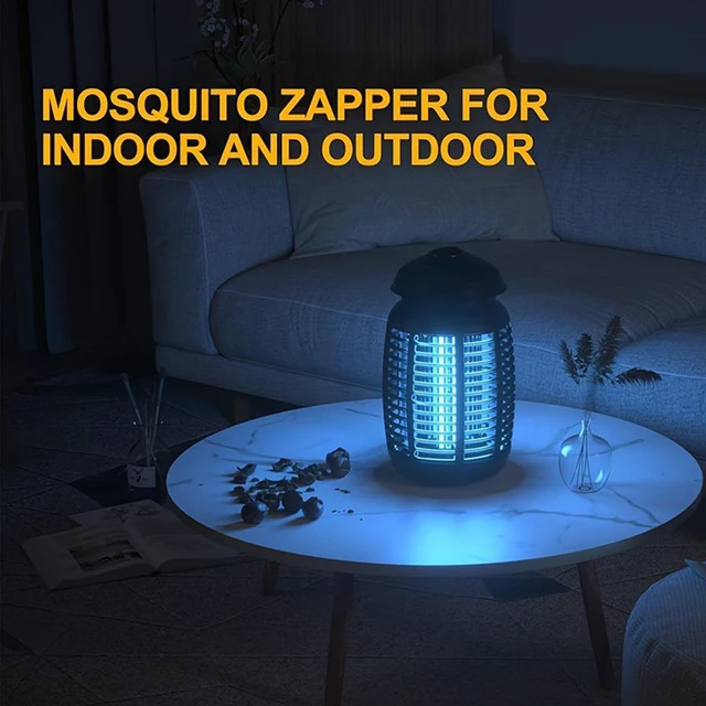 Alt view image 3 of 7 - Electric Mosquito Bug Zapper for Indoor & Outdoor, 4200V Mosquito Zapper, Waterproof Fly Zappers Control for Home, Backyard, Camping Black