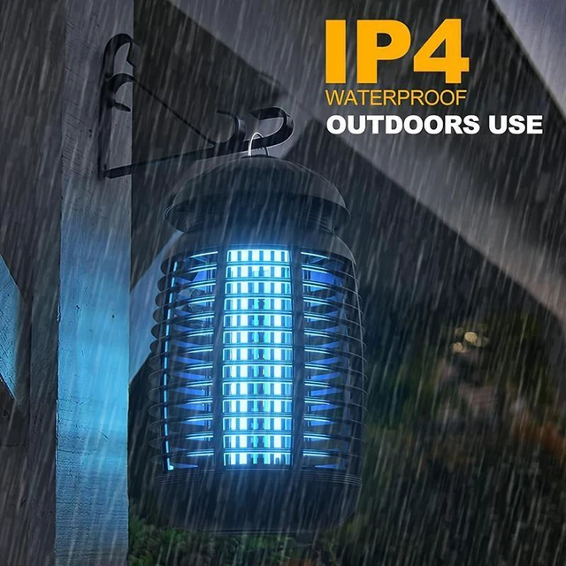 Alt view image 4 of 7 - Electric Mosquito Bug Zapper for Indoor & Outdoor, 4200V Mosquito Zapper, Waterproof Fly Zappers Control for Home, Backyard, Camping Black