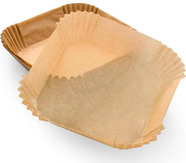 Alt view image 4 of 7 - Premium airfryer liners (Pack of 100) - Non-Stick, Heat Resistant, and Hassle-Free Cooking with air fryer disposable paper liner, air fryer liners disposable