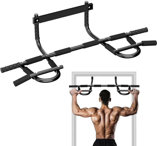 Alt view image 2 of 7 - Foldable Pull Up Bar/Doorway Trainer, Heavy Duty Doorway Upper Body Workout Bar for Multi Use Fitness & Home Gym Exercise for Man and Women