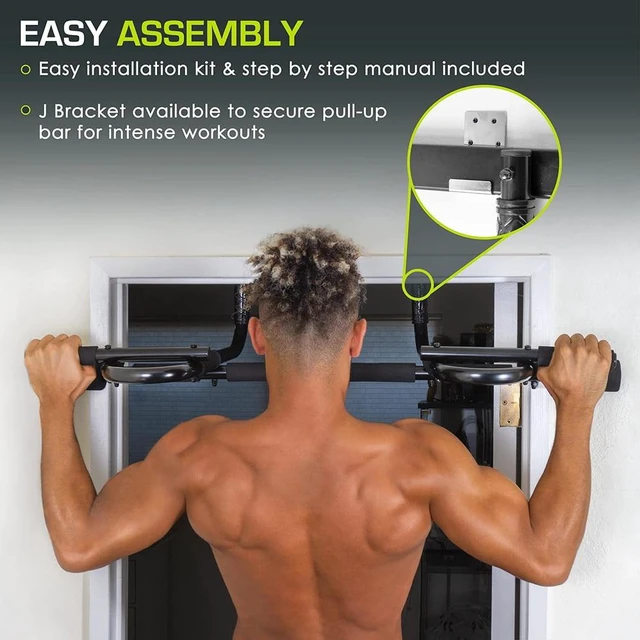 Alt view image 7 of 7 - Foldable Pull Up Bar/Doorway Trainer, Heavy Duty Doorway Upper Body Workout Bar for Multi Use Fitness & Home Gym Exercise for Man and Women