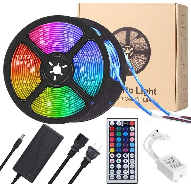 Main image of 32ft/10m LED Strip Lights Remote Control Bedroom for Indoor Outdoor Festive Atmosphere Lights